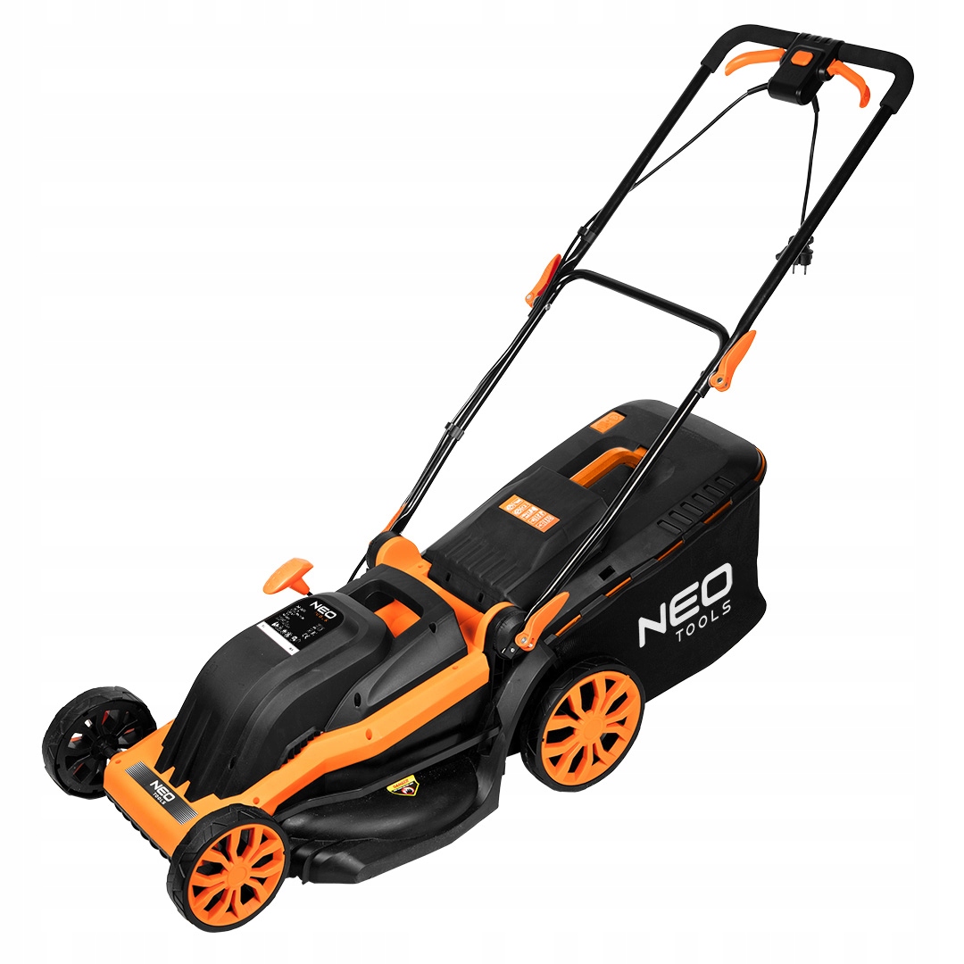 ELEKTRICKÁ KOSAČKA NA TRÁVU 1800 W S NASTAVENÍM, VEĽKÝM 45L KOŠOM NEO